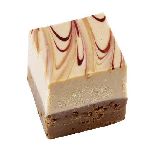 Crisp-Nougat-Würfel Praline