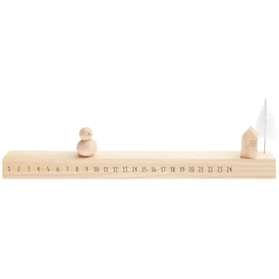 Rico Design Schiebe-Adventskalender mit Schneemann
