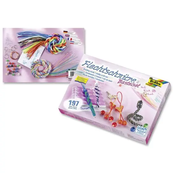 folia Bastelset Flechtschnüre