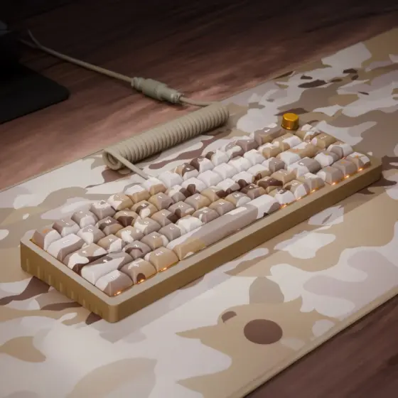 Das Keyboard DeltaForce 65 : Farbe Desert, US Layout