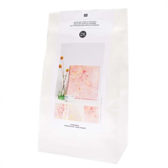 Rico Design Bastelset Acrylic Pouring Puderrosa