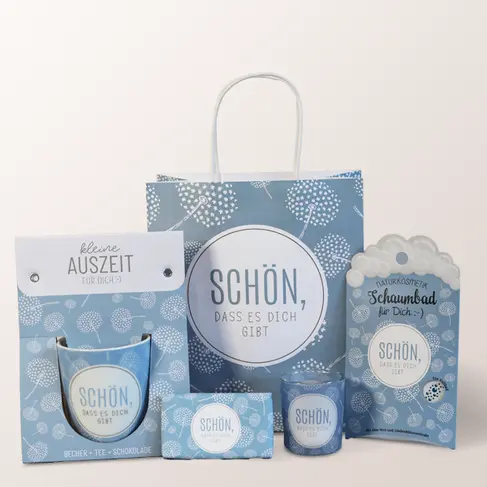 Geschenkbox „Schön dass es dich gibt“