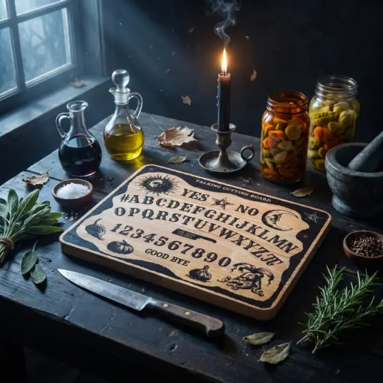 Ouija Schneidebrett aus Holz
