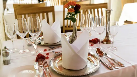 Romantisches Dinner Hamburg für 2