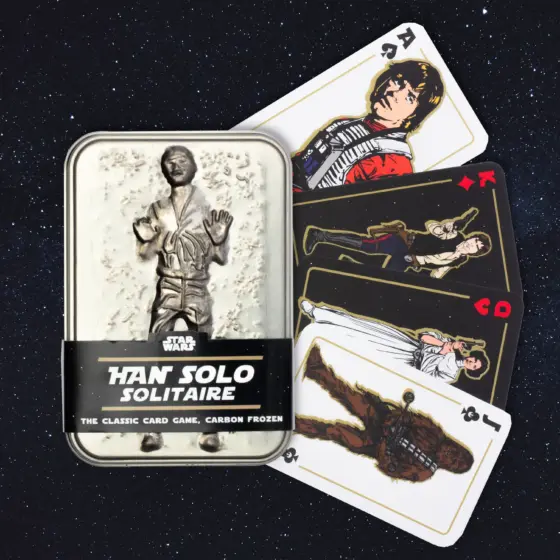 Han Solo in Karbonit Solitaire Kartenspiel