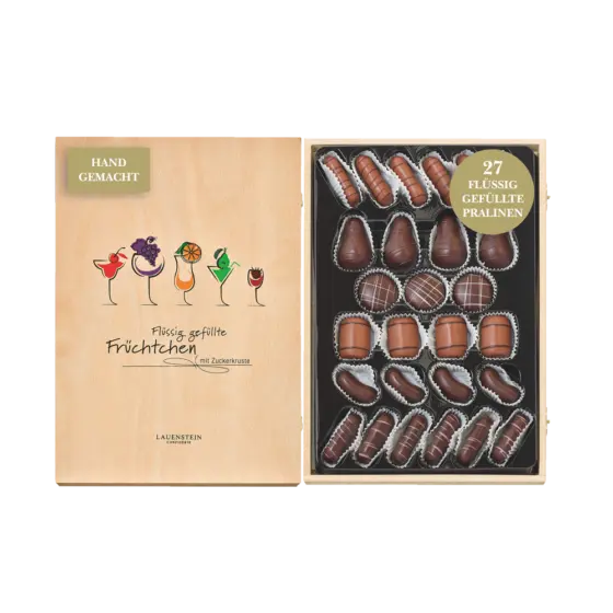 Schnapskästchen - Flüssig gefüllte Früchtchen