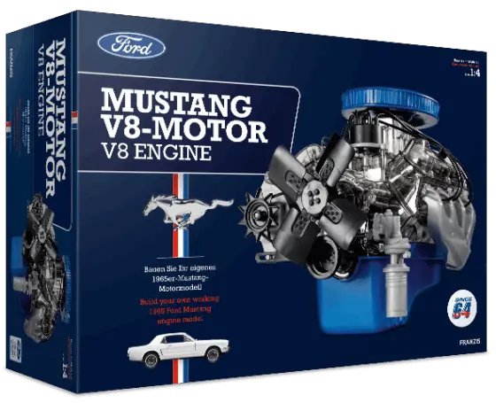 Ford Mustang V8-Motor, Motorbausatz im Maßstab 1:4