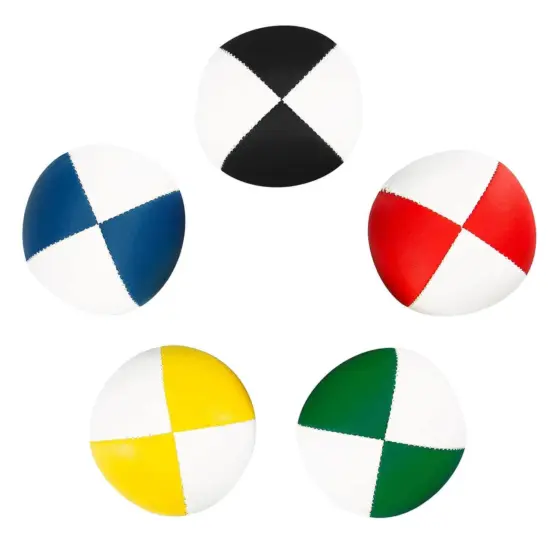 Jonglierbälle 5er Set (zweifarbig), Ø 67mm, 115g soft - Juggling Balls