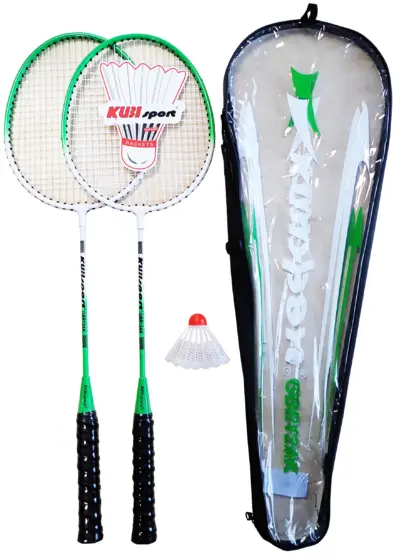 Badminton-Set - 2 Schläger + Federball + Tasche