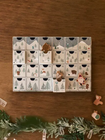 Kinder Adventskalender mit Holz-Spielzeug FSC®