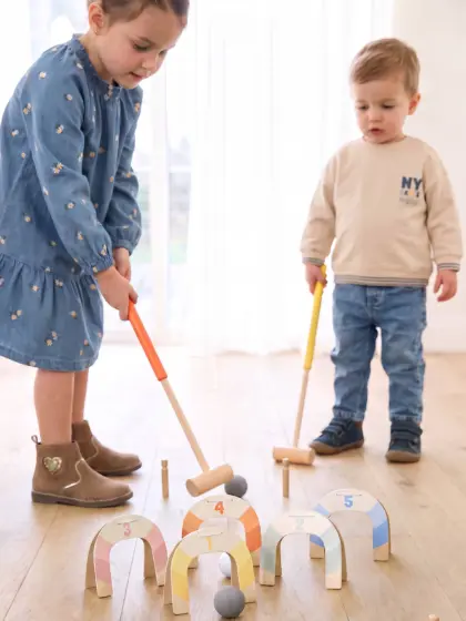 Kinder Krocketspiel Holz FSC®