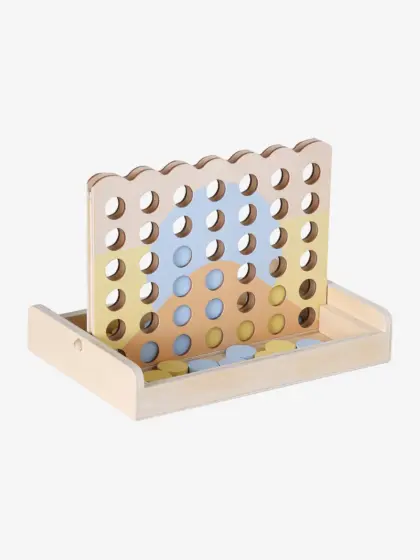 Gesellschaftsspiel Vier in einer Reihe aus Holz FSC®