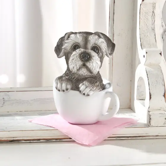 Dekogeschenk "Hund in Teetasse" Eldo