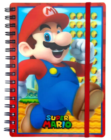 Super Mario A5 3D-Lentikular-Effekt Notizbuch