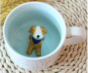 Hunde Dog Pfoten Friends forever Kaffeetasse Becher Souvenir Tasse coffee mug 