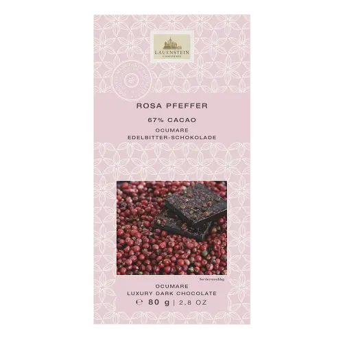 Tafelschokolade Rosa Pfeffer