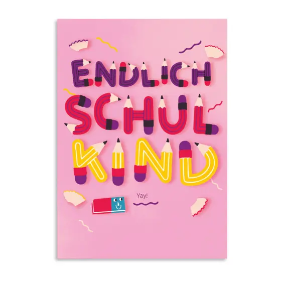 Grußkarte "Endlich Schulkind!"
