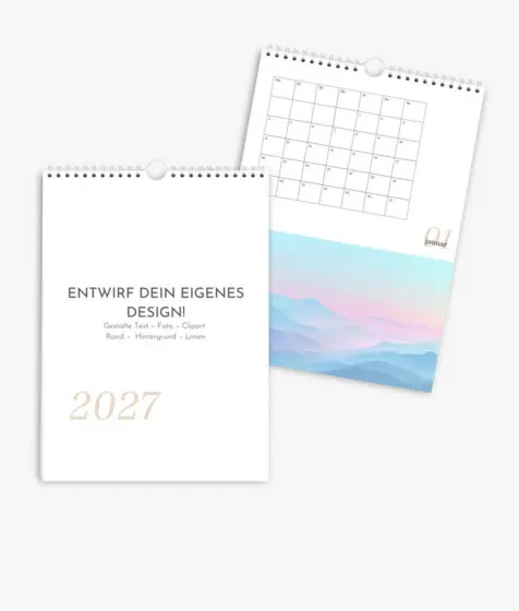 Terminkalender 2027 im Format A4 hoch