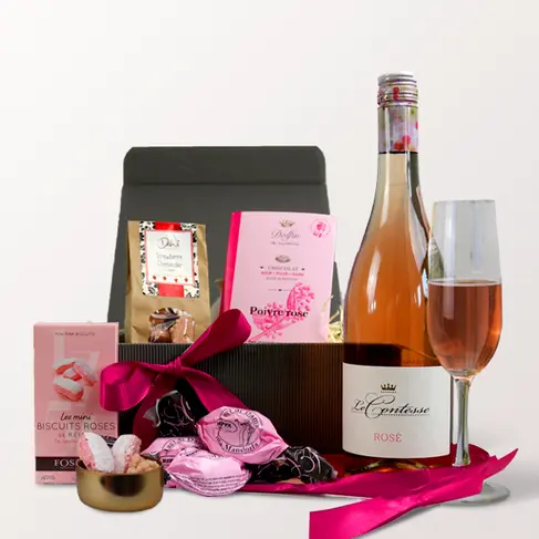 Geschenkbox Rosé