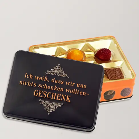 Präsentdose ?Nichts-schenken-Geschenk?