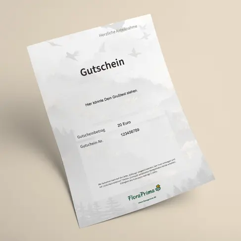 Digitaler Blumengutschein Anteilnahme