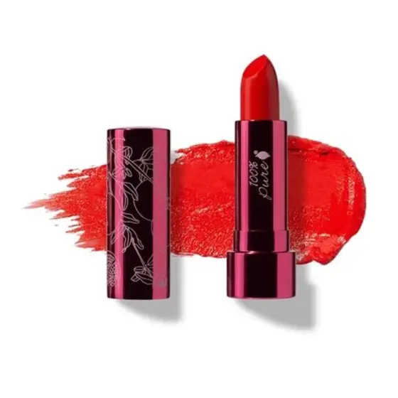 Pomegranate Oil Moisture Lipstick + Fruit Pigments - Hibiscus - Lippenstift