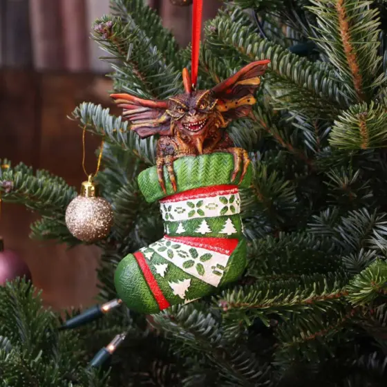 Gremlins Christbaumschmuck : Gremlin im Weihnachtsstrumpf