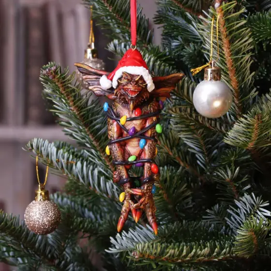 Gremlins Christbaumschmuck : Gremlin in Lichterkette