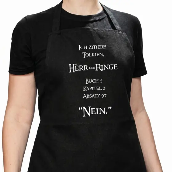 Küchenschürze "Ich zitiere Tolkien"