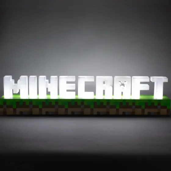 Minecraft Logo Lampe