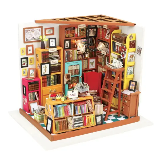 Miniatur-Haus Bausätze : Sam's Arbeitszimmer