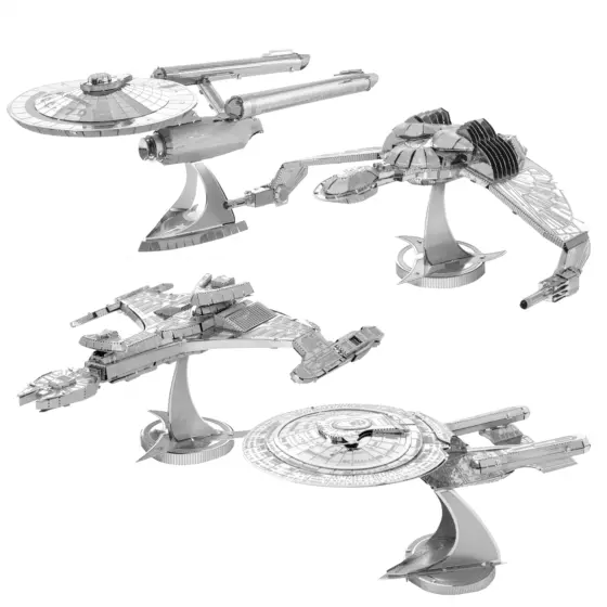 Star Trek Metal Earth 3D Bausätze : Alle 4 Modelle