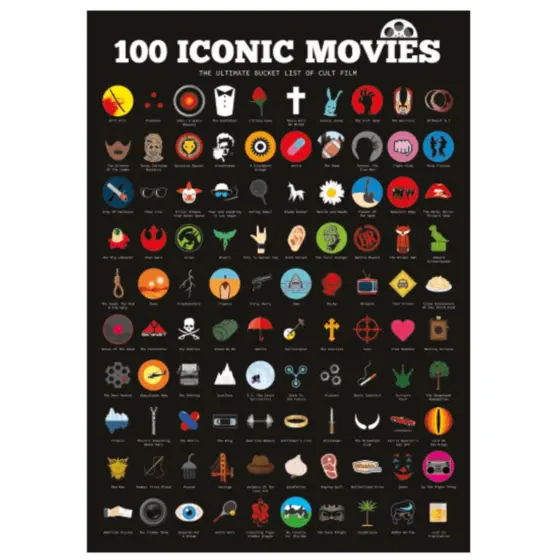 Rubbelposter 100 Kultfilme (EN)
