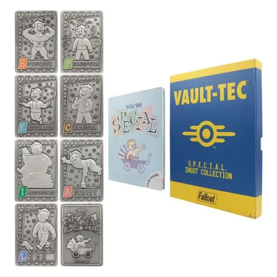 Fallout Limited Edition S.P.E.C.I.A.L. Perk Metallbarren + Sammelalbum
