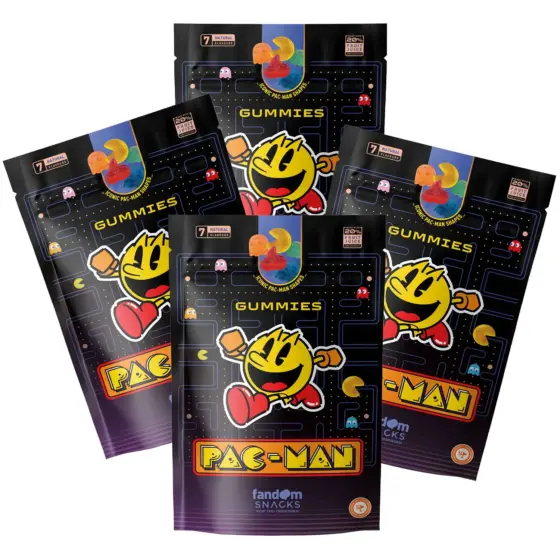 Fandom Snacks Pac-Man Fruchtgummis : 4 Packungen (4x125g)