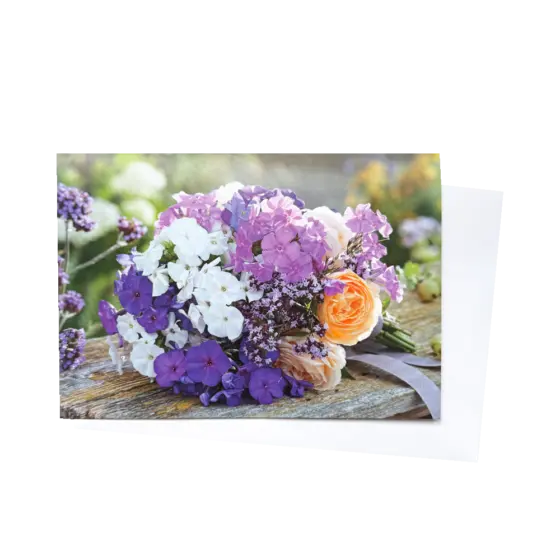 Grußkarte - Duftiger Blumenstrauß