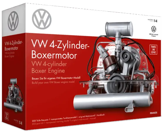 VW 4-Zylinder-Boxermotor, Motorbausatz im Maßstab 1:4