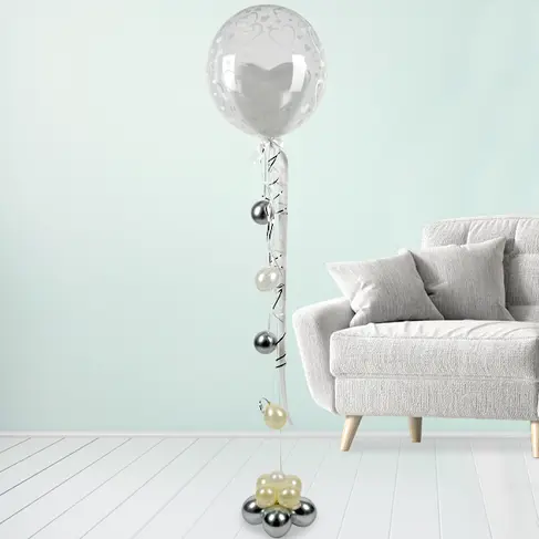 Double-Bubble-Riesenballon Herzen (190 cm)