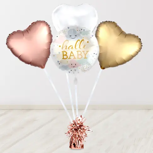 Heliumballon-Geschenk ?Hallo Baby?