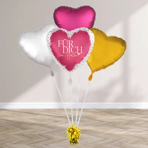 Heliumballon-Geschenk ?Für dich von Herzen?