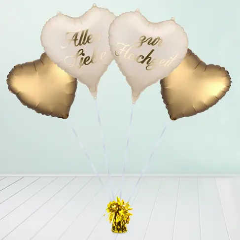 Heliumballon-Geschenk ?Alles Liebe zur Hochzeit?