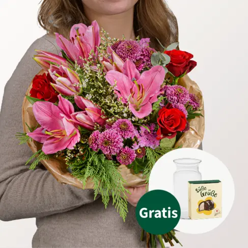 Blumenstrauß Weihnachtsromanze
