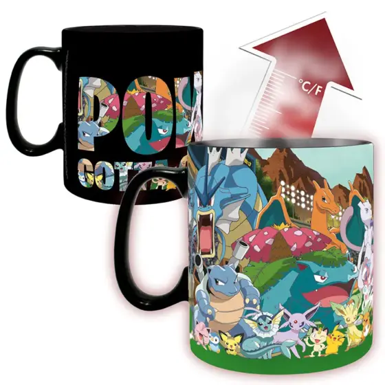 Pokémon Thermo-Effekt Becher "Gotta catch em all"