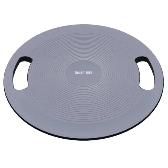 Balance Board mit Griffen in Schwarz/Dunkelgrau