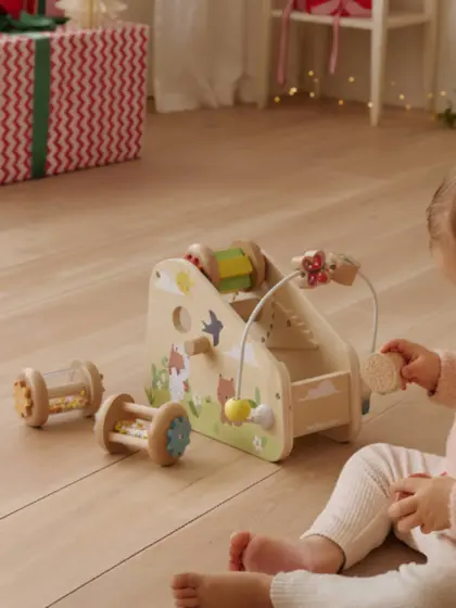 Baby Murmelbahn mit Geräuschen VIER JAHRESZEITEN Holz FSC®