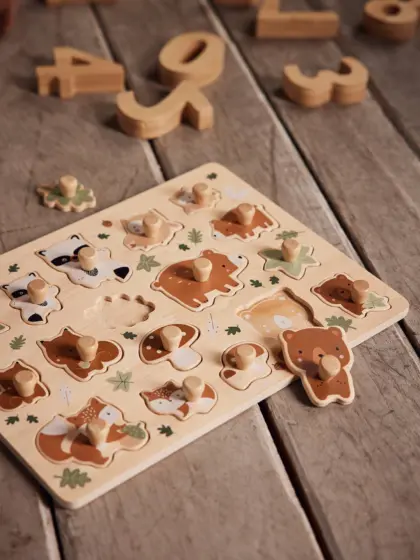 Baby Steckpuzzle GRÜNER WALD