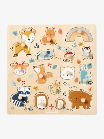 Baby Steckpuzzle WALDFREUNDE aus Holz FSC®