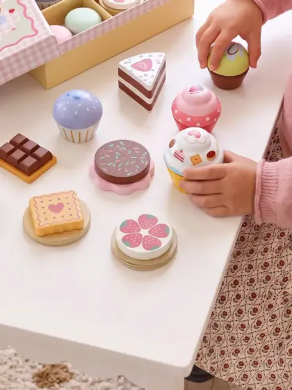 Gebäck-Spielzeug Patisserie aus Holz FSC® Kinder