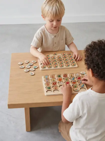 Kinder Bin ich..? Ratespiel Gesellschaftsspiel aus Holz FSC®