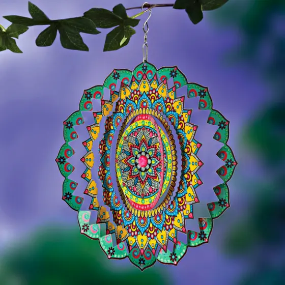 Windspiel "Mandala" aus Edelstahl Gainsborough